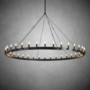 Camina Vintage Candelabra Round Chandelier