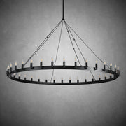 Camina Vintage Candelabra Round Chandelier