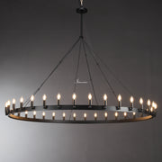 JC Caminare Vintage Round Chandelier Black Color