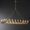 JC Caminare Vintage Filament Rectangular Chandelier