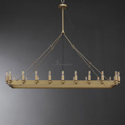 JC Caminare Vintage Filament Rectangular Chandelier