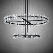 JC Bordeaux Wine-Glass Round 2-Tier Chandelier 60"