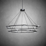 JC Newton Two-Tier Round Chandelier 48", 60"