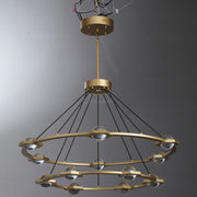 JC Newton Two-Tier Round Chandelier 48", 60"