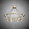 JC Newton Two-Tier Round Chandelier 48", 60"