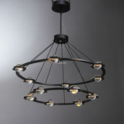 JC Newton Two-Tier Round Chandelier 48"