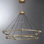 JC Newton Two-Tier Round Chandelier 48"