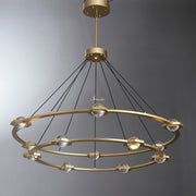 JC Newton Two-Tier Round Chandelier 48"