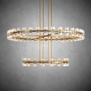 JC Bordeaux Wine-Glass Round 2-Tier Chandelier 60"