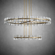 JC Bordeaux Wine-Glass Round 2-Tier Chandelier 60"