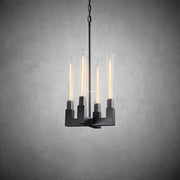 JC Prismatic Candlestick Series Glass Pendant