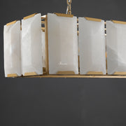 JC Aubrey Calcite Rectangular Chandelier 42"