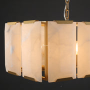 JC Aubrey Calcite Rectangular Chandelier 42"