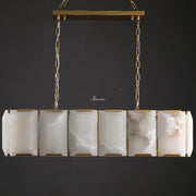 JC Aubrey Calcite Rectangular Chandelier 42"