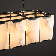 Harlew Calcite Rectangular Chandelier 42"