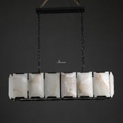 JC Aubrey Calcite Rectangular Chandelier 42"