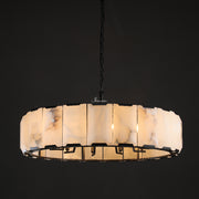 JC Aubrey Calcite Round Chandelier 43"