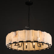 Harlew Calcite Round Chandelier 31"