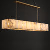 JC Aubrey Calcite Rectangular Chandelier 74"