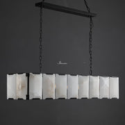 JC Aubrey Calcite Rectangular Chandelier 54"