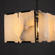 JC Aubrey Calcite Rectangular Chandelier 54"