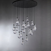 JC Raindrops Round Chandelier 47"