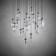 JC Raindrops Round Chandelier 47"