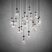 JC Raindrops Round Chandelier 47"