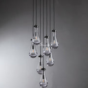 JC Raindrops Round Chandelier 18"