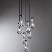 JC Raindrops Round Chandelier 18"