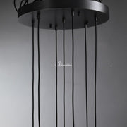 JC Raindrops Round Chandelier 18"