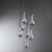 JC Raindrops Round Chandelier 18"