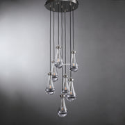 JC Raindrops Round Chandelier 18"