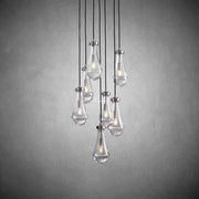 JC Raindrops Round Chandelier 18"