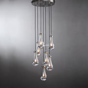 JC Raindrops Round Chandelier 18"