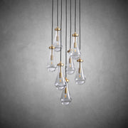 JC Raindrops Round Chandelier 18"