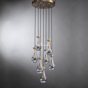 JC Raindrops Round Chandelier 18"