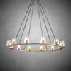 JC Kusea Glass Round Chandelier 48"