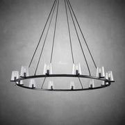 JC Kusea Glass Round Chandelier 36", 48", 60"