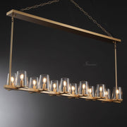 JC Kusea Glass Linear Chandelier 49", 60"