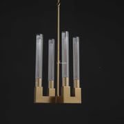 JC Prismatic Candlestick Series Glass Pendant