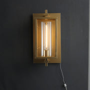 JC Belmont Outdoor Square Lantern Wall Sconce 18"