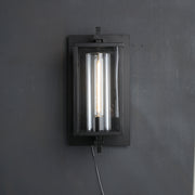 Baker Outdoor Square Lantern Wall Sconce 18"