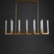 JC Prismatic Glass Linear Chandelier 55"