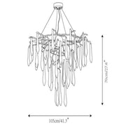 JC Icicle Crystal Luxury Chandelier