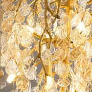 JC Idyllic Glass Leaves Chandelier