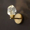 JC Angel Faceted Crystal Prisms Short Wall Sconce