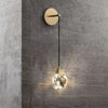 JC Angel Faceted Crystal Prisms Wall Sconce (Cord)