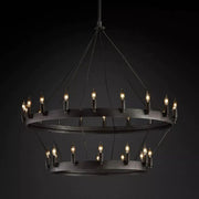 JC Camino Vintage Candelabra 2-Tier Chandelier