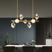 JC Kayamanti Crystal Linear Chandelier